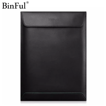 

Binful PU Leather Laptop Bag for macbook air 13 11 Retina 13 15 12 laptop case notebook bag computer bag For Macbook Case Pouch