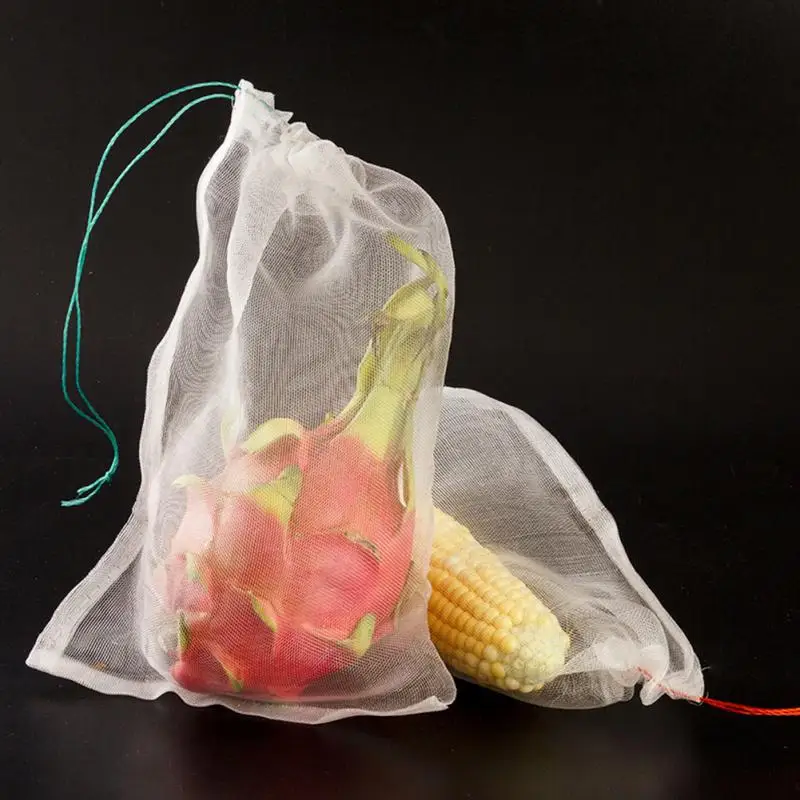 

Vegetable Fruit Protection Mesh Bag Garden Plants Anti Bird Drawstring Netting Bag for Agriculture Pest Control 10pcs/set #20