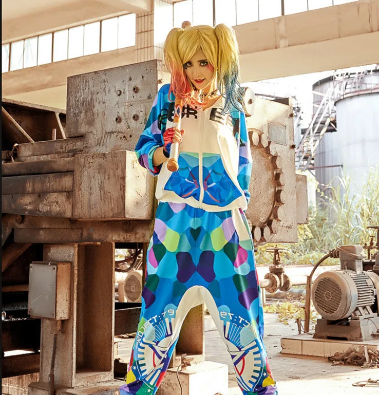 

Student Camouflage Printed Clothes Set Casual Loose Hooded Tops+Hip Hop Design Dance Pants