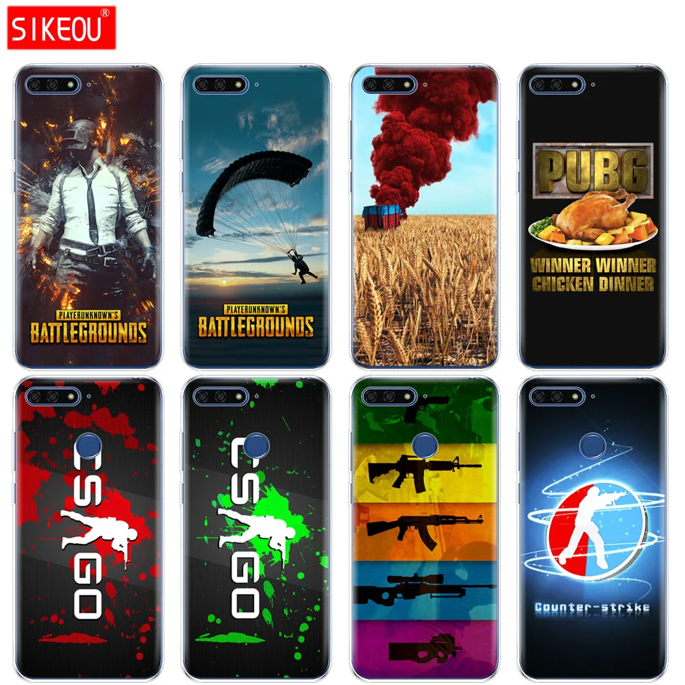 Силиконовый чехол для телефона Huawei Honor 7A PRO 7C Y5 Y6 Y7 Y9 2017 2018 Prime Counter Strike CS GO