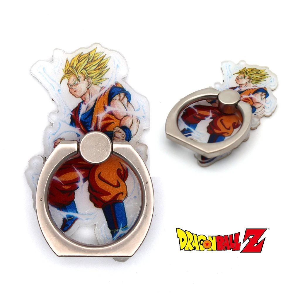 

Dragon Ball Son Goku Phone Holder Finger Ring Stand Circle Grip Anime Fairy Tail Mobile Phone Sticky Mount Stand Holder Bracket