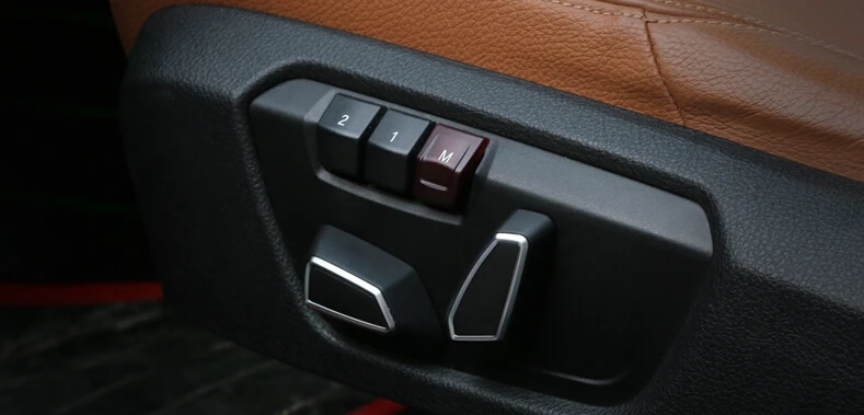 Сиденье для стайлинга автомобиля кнопка регулировки Накладка для хэтчбеков BMW серий 1 3 серия f30 4 серии 5 X3 f25 X5 f15 X6 f16 аксессуары