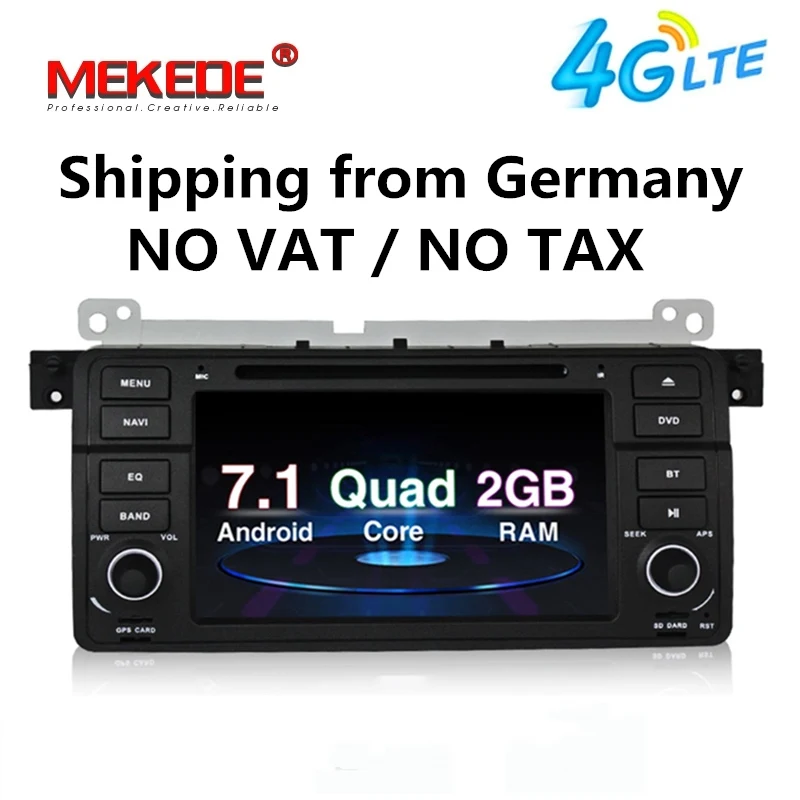 В наличии Android 7 1 1024*600 автомобильный dvd-плеер радио аудио для BMW E46 M3 с мультимедиа