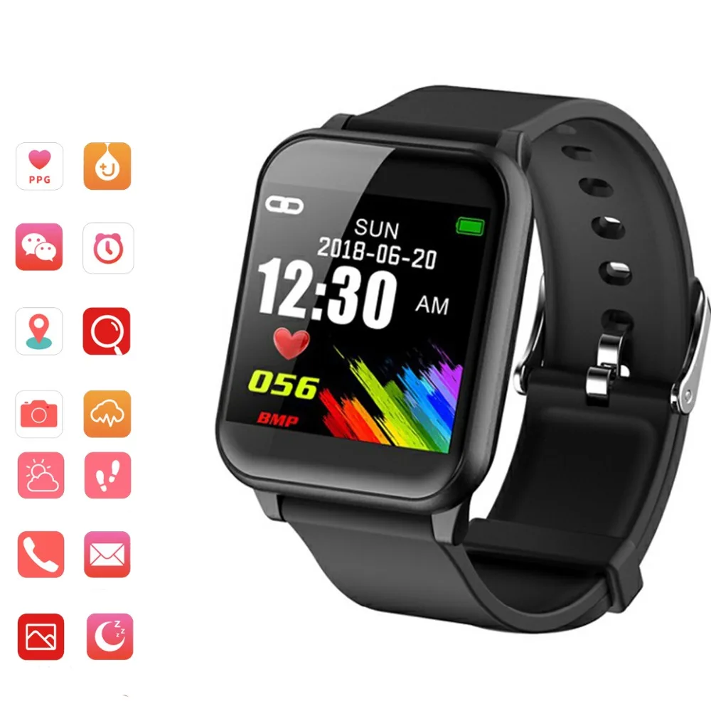 

Color Square Screen Smart watch Heart Rate Blood Pressure Monitor Fitness Tracker Bracelet Image Display Sports Smart Watch