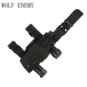 

Airsoft Tactical Tornado Universal Pistol Drop Leg Holster for Left Hand Military Thigh Holster Gun Holster Black
