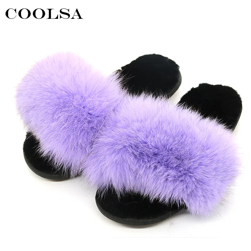 purple fluffy slides