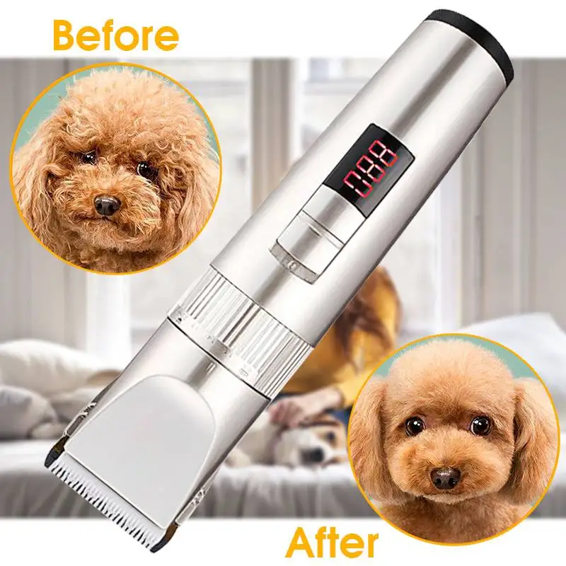 

Electric Rechargeable Hair Clipper Dog Cat Trimmer Low-noise Hair Clipper Grooming Shaver Cut Machine Set Pet Products