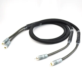 

Free shipping Pair Voodoo Stradivarius Cremona Edition Interconnect cable with silver plated RCA plugs