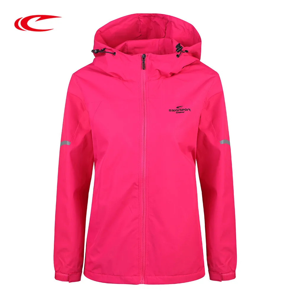 

SAIQI 2017 Softshell Jacket Women Coat Outdoor Hiking Clothing Female Windproof Soft Shell Hooded Jackets 1017