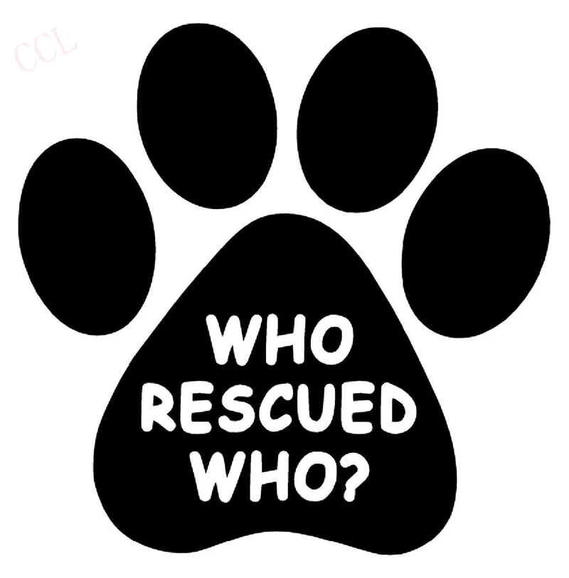 WHORESCUEDWHOVinylDecalStickerWindowWallBumperAnimalAdoptDog