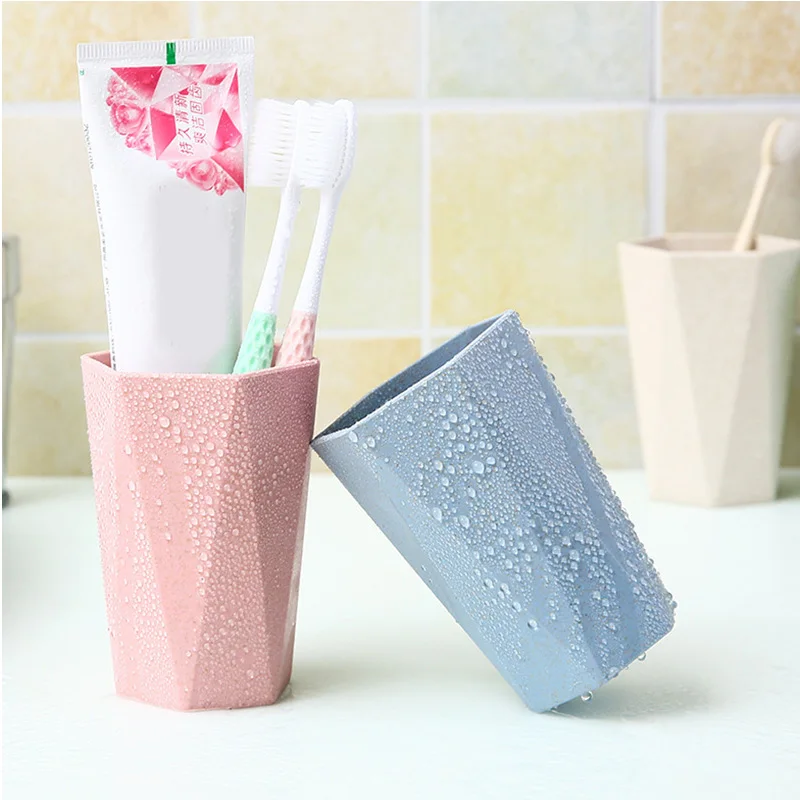 

Eco-friendly Material Nordic Plastic Cup Toothbrush Holders Washing Drinking Home Bathroom Lightweight Tooth Mug 201-300ML