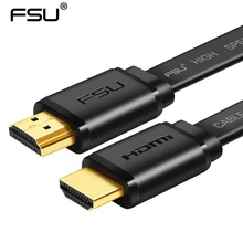 HDMI Flat Cable 24k Gold-plated V2.0 for HDTV Computer Projector Monitor support 3D Ethernet 0.5m 1m 1.5m 2m 3m