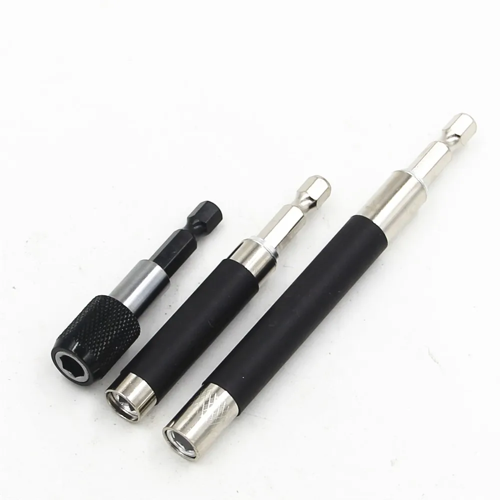 New 3Pcs 1/4 Inch Hex Bit Tip Holder Screwdriver Bit Extension Bar screwdriver 60MM 80MM120MM