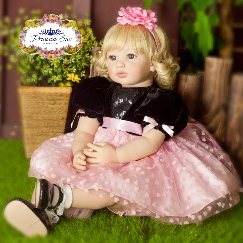 Бесплатная доставка 22 &quotAdora Baby Born Doll Высокое качество мягкая Блондинка голубые