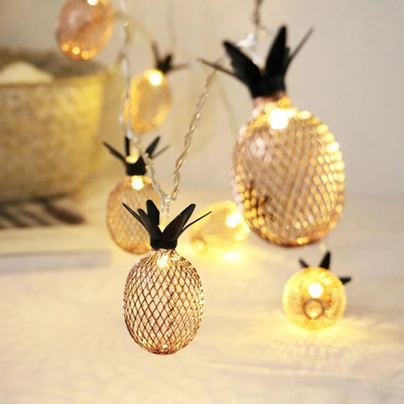 Led Light String Pineapple Lamp Strings10203040LEDs Fairy String Lamp Waterproof Battery Operated Xmas Party Lighting (5)