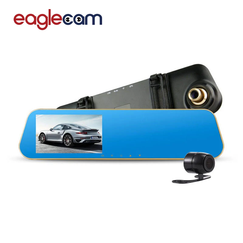 

Full HD 1080P Car Rearview Mirror Camera Dvr HD Digital Video Recorder With Two Cameras Auto Dash Cam Black Box