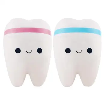 

11cm Vitoki Upscale Kawaii Cute Adorable Teeth Soft Slow Rising Squeeze Cell Phone Strap Pendant Toy Gifts to Adult Kids
