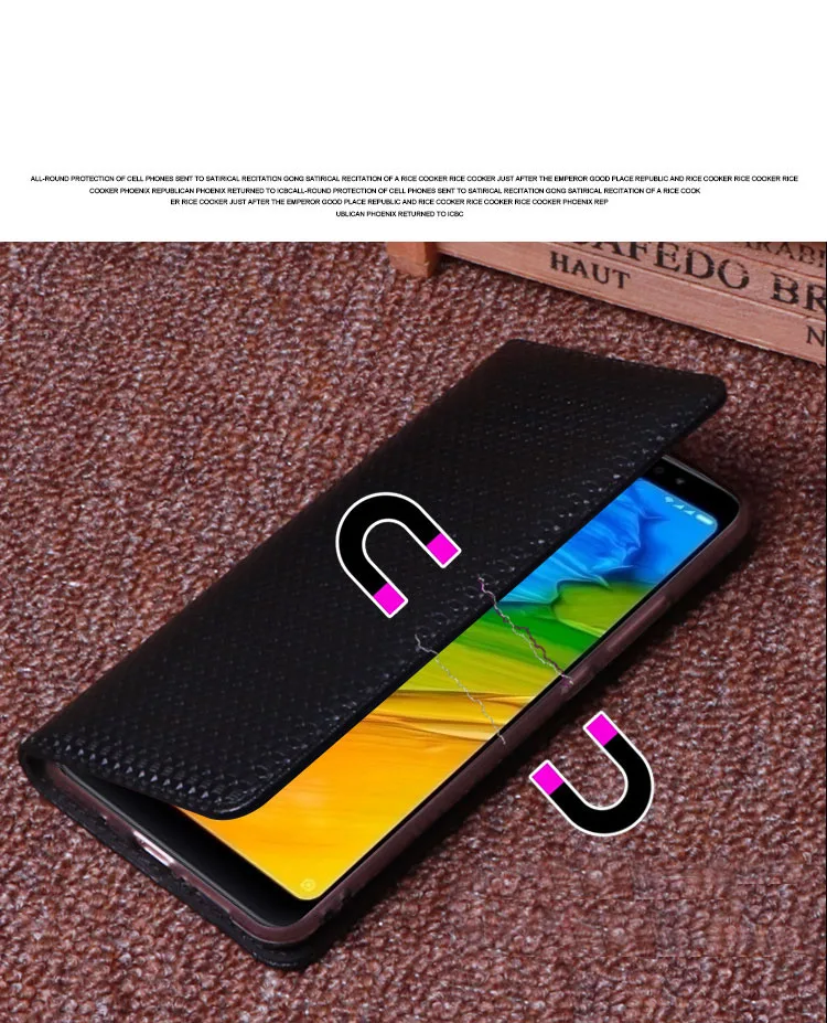 Роскошный кожаный чехол Nefeilike для Xiaomi Redmi Note 5 роскошный книжка pro с