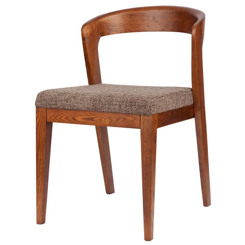 Nordic furniture solid wood dining chair / Japanese style fraxinus