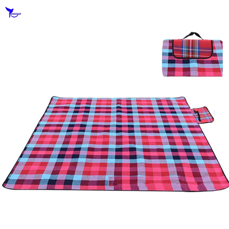 

Moistureproof 200*150CM Foldable Outdoor Camping Mat 3 Layer Beach Blanket Waterproof Tent Mat Picnic Rug Soft Baby Climbing Pad