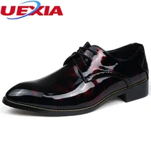 UEXIA New Men Shoes Pointed Toe Dress Oxfords Slip-on Party Male Shoe Masculino Elegant Loafers Business Anti-skid wear zapatos