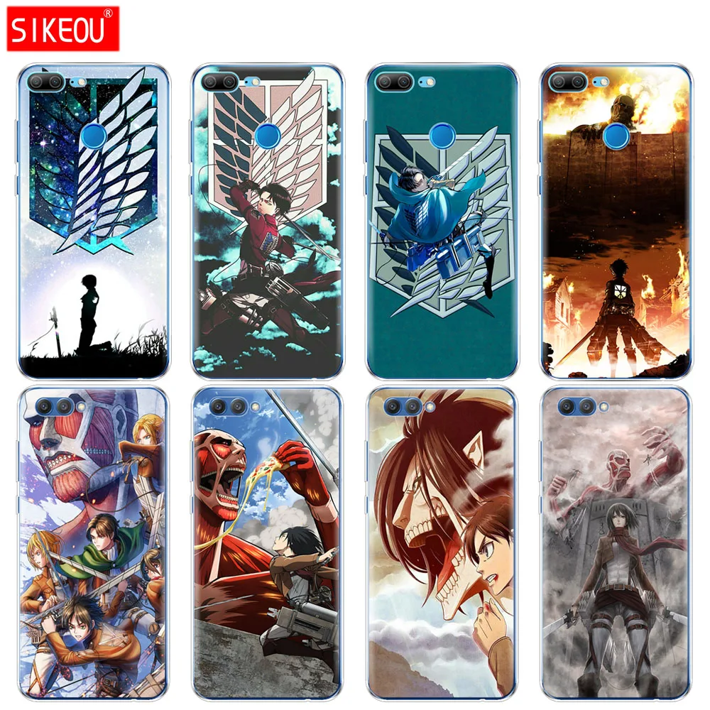 

Silicone Cover phone Case for Huawei Honor 10 V10 3c 4C 5c 5x 4A 6A 6C pro 6X 7X 6 7 8 9 LITE Anime Japanese attack on Titan