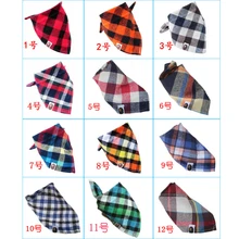 A21 хлопок фланелевый плотный бархат зимнее детское Треугольники для малышей; утепленная одежда в клетку модели нагрудники, Слюнявчики, одежда