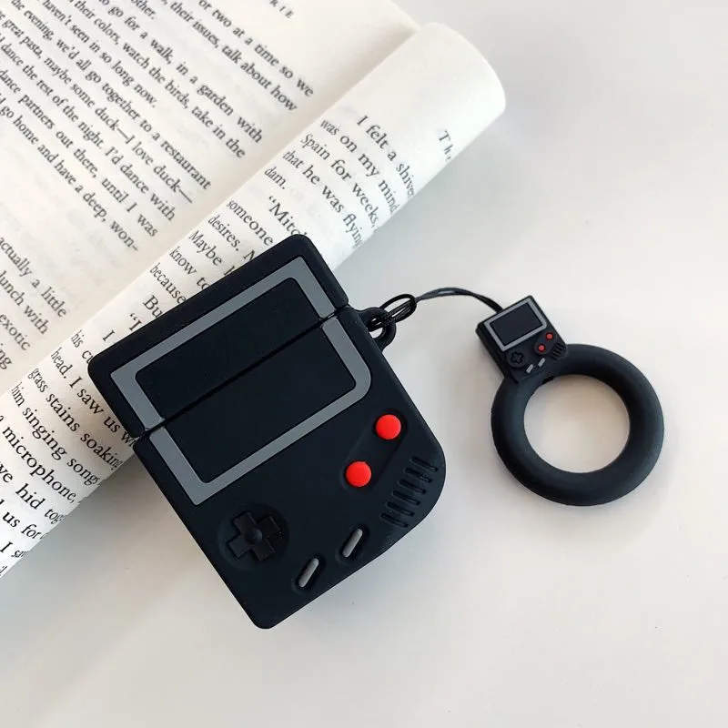 Game Controller Cartoon Silicone Bluetooth Earphone Case For Apple AirPods Cute Strap Protection Cover For AirPods Charging Box