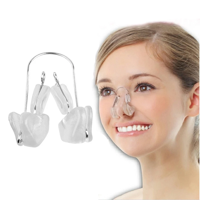 

1 pc Soft Silicone Nose Bridge Reshaper Clips Nose Up Reducer Clip Nose Straightening Alar Corrector Massager Face Shaping Tool