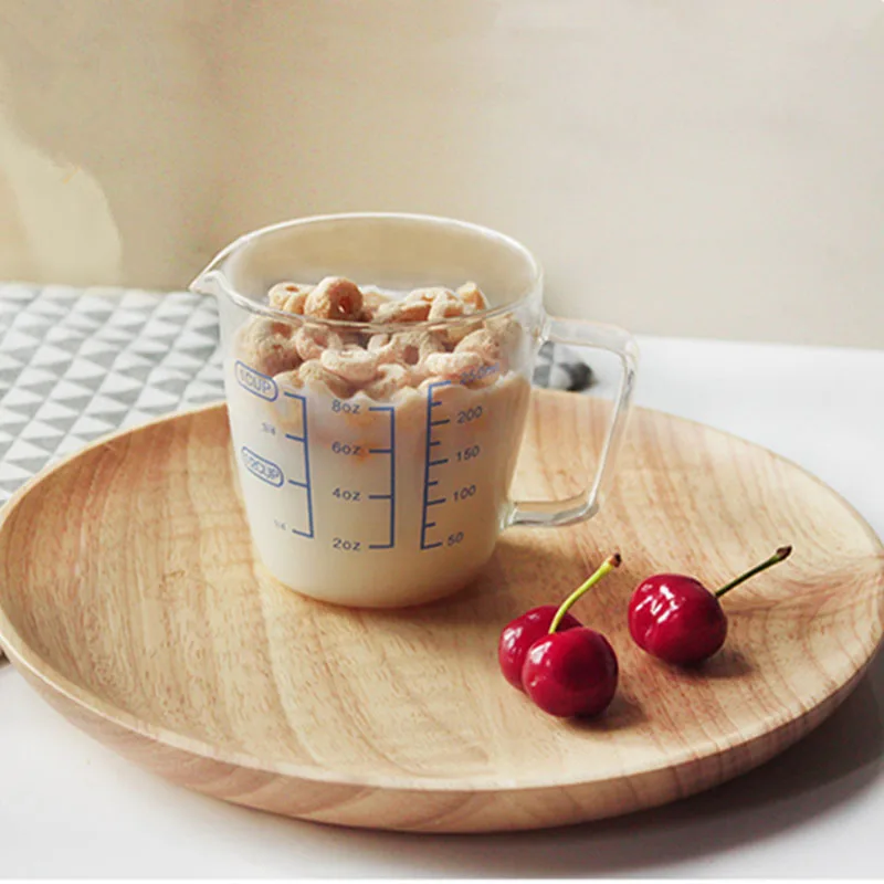 

Glass Measuring Cup 250/300ML Heat-resisting Measuring Tool For Baking Lab Liquid Kitchen Utensils & Gadgets 5697