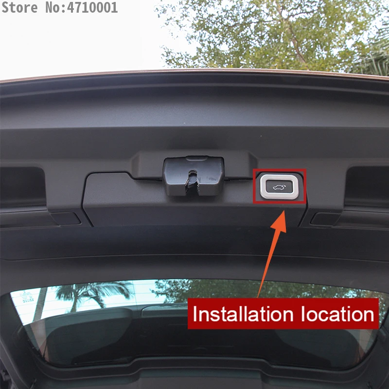 АБС пластик электрическая накладка на заднюю дверь для Land Rover Range Velar 2017