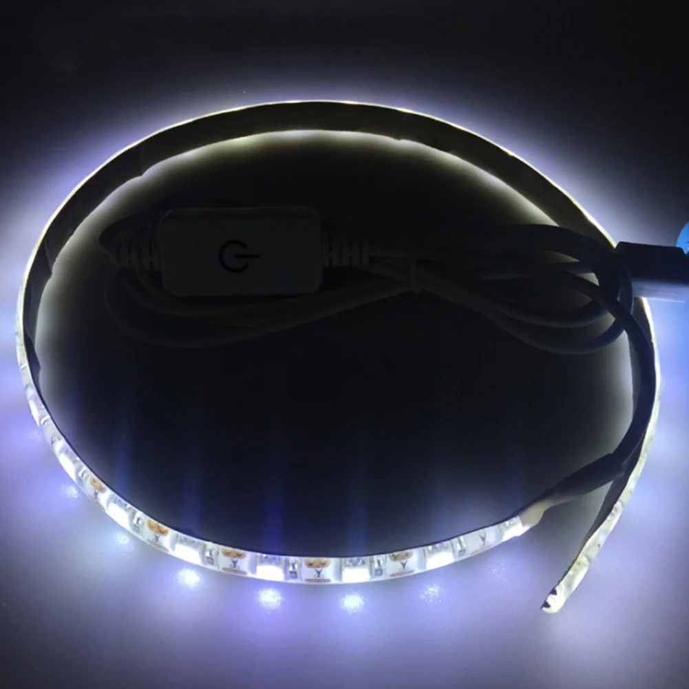 

DC 5V Flexible Portable Decoration USB Power Bright Working Sewing Machine With Tape Touching Dimmer LED Light Strip Attachable