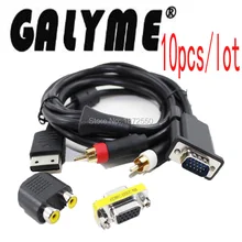 10 шт./лот DC VGA видео кабель HD RCA адаптер Япония NTSC US PAL для Sega Dreamcast консоль 1,8 м кабели консоль Ручной Чехол