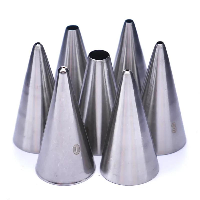 

7Pcs Stainless Steel Icing Piping Cake Nozzles Fondant Cake Decorating Cream Tips Cookie Cupcake Baking Pastry Tools