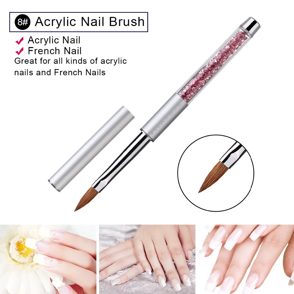Jogo de Escova da Arte do Unha Alça com Roll Makartt Jogos Lote Luxo 6 Pçs Set Sable Acrílico Escova Gel Caneta Strass up Bolsa G0166xx 30 - 5 MAKARTT 30 Jogos lote Luxo 6 Pçs