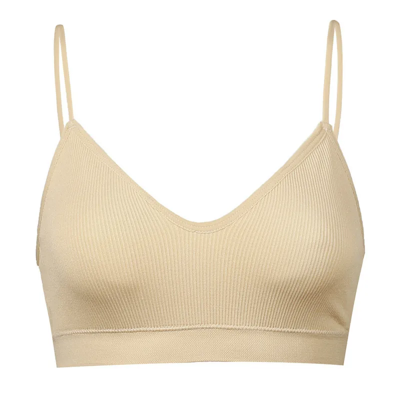 CHRLEISURE Elastic Gathering Bralette Push Up Bra Summer Anti-light Korean  Style Wild Bra Tube Top Sexy No Rims Bra