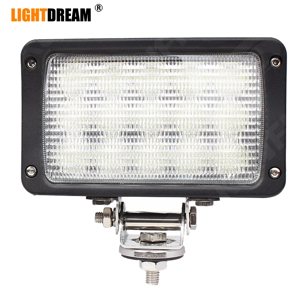 

6x4 Rectangular Flood Beam Led Work Light For Case IH New Holland Bottom Bracket Led Side Lights