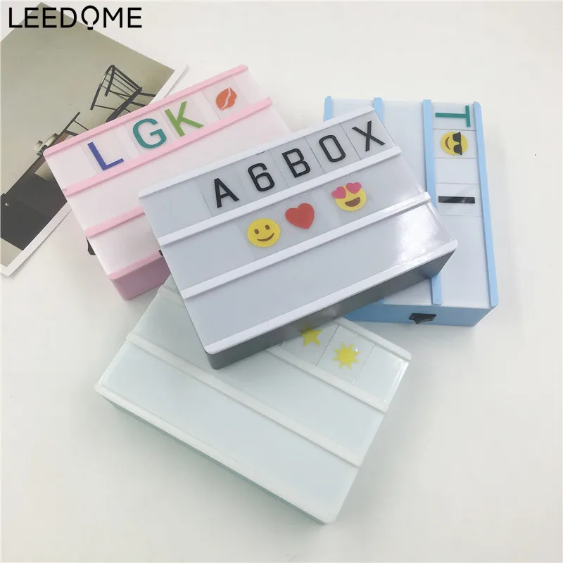 Leedome цветная A6 кинематографическая коробка Настольная лампа с подсветкой 90 шт.
