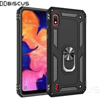 Luxury Armor Soft Shockproof Case For Samsung Galaxy A10 2019 SM-A105F/DS A105FN A105 Silicone Bumper Hard Cover Metal Ring Case 1