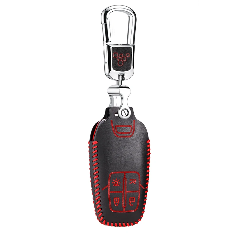 Luckesy кожаный чехол для ключей Ferrari 488 автомобильный Футляр для ключей новая горячая распродажа key2y - Название цвета: re