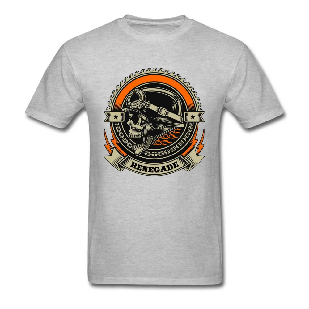 Tops Tees Vintage-Motorcycle T-Shirt Summer/Autumn Funky Design Short Sleeve Pure Cotton Crewneck Male T-shirts Design Vintage-Motorcycle grey