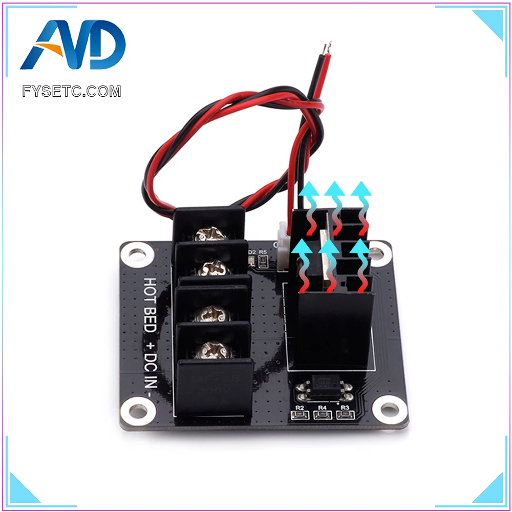 Модуль расширения MOSFET для 3D принтера 2 контактный разъем Anet A8 A6 A2 Ramps 1 4|3d printer