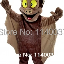 Талисман коричневый летучая мышь костюм талисмана мультяшный персонаж карнавальный костюм вечерние