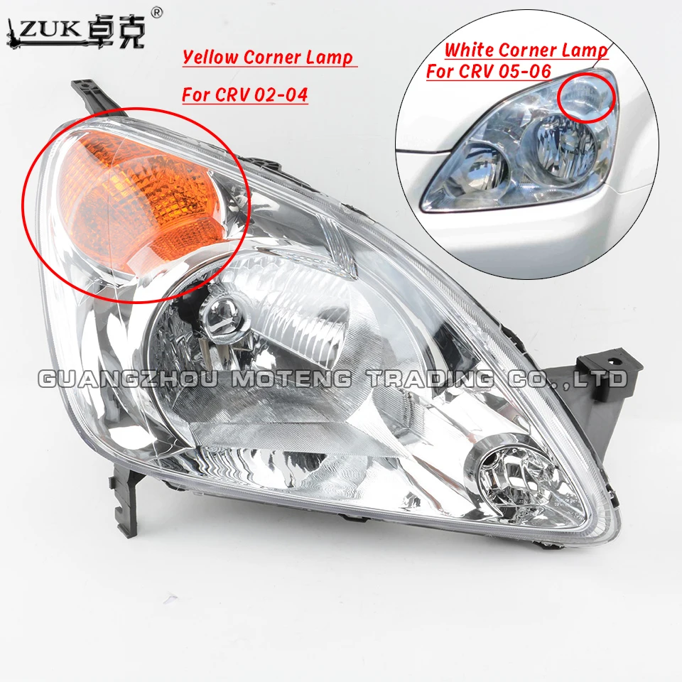 ZUK 2 шт. передний бампер головной светильник лампа для HONDA CRV 2002 2003 2004 2005 2006 RD5 RD7 желтый/белый лампа указателя поворота