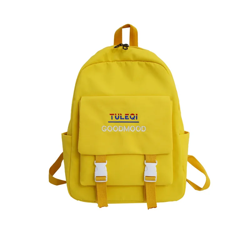

Girl School Bags For Teenagers Women Backpack Black Leather Women's Backpacks Fashion Female Backpack mochilas mujer 2019 Yellow