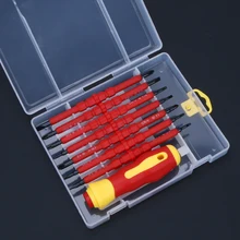8pcs/set Precision Screwdriver Set 8 IN 1 Mini Screwdrivers Kit Bag 8 Insert Bits+1pcs Handle with Box