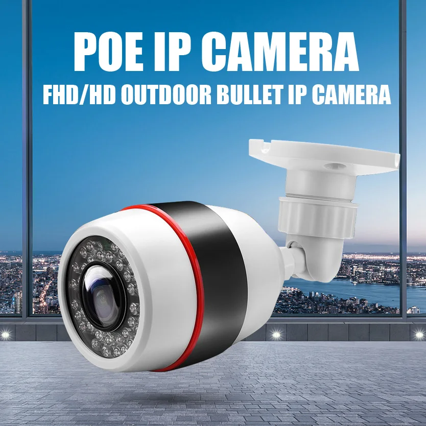 FUERS 4CH 1080P POE NVR CCTV System 4PCS 2MP FHD Outdoor IP Camera IP66 Waterproof Home Security Ca
