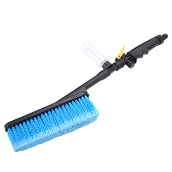 

Car Soft Wash Brush Cleaning Tool Water Flow Switch Foam Bottle Retractable Long Handle Auto Exterior Spray Wheel Washing Brush