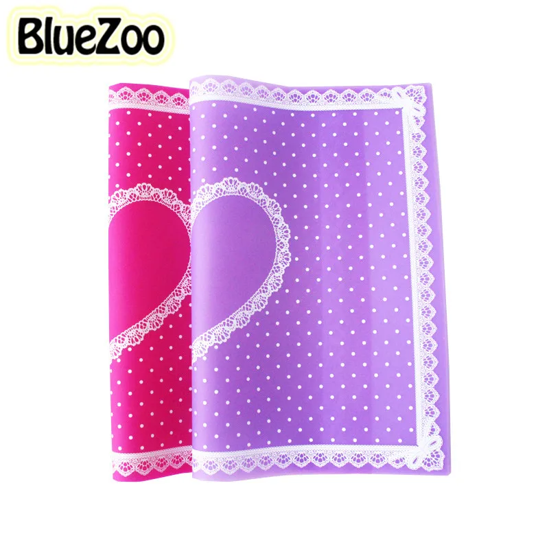 BlueZoo Nail Art Table Mat Nail Mat Pad Cute Point Lace Silicone Foldable Washable Manicure Nail