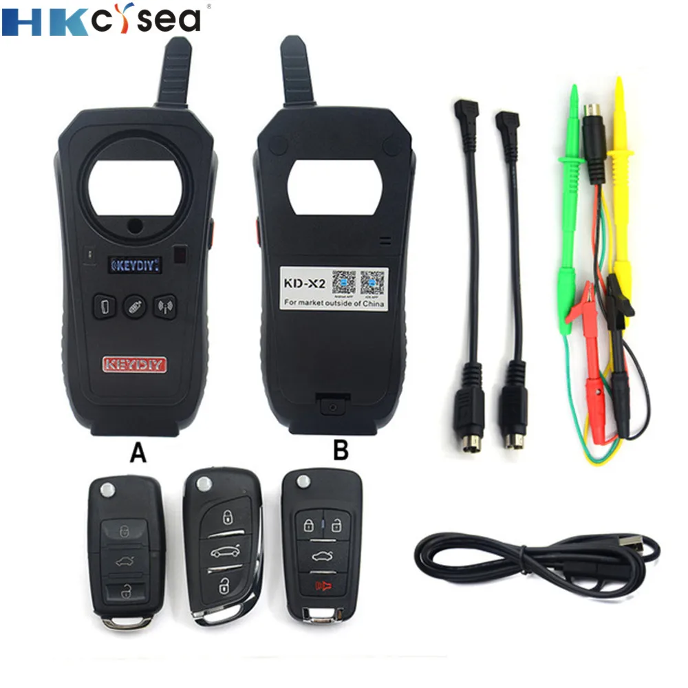 

HKCYSEA KEYDIY KD-X2 Car Key Garage Door Remote kd x2 Generater/Chip Reader/Frequency